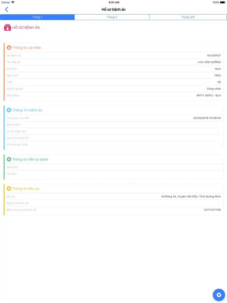 Đa Khoa Quảng Ninh - Nucia iPad 應用截圖
