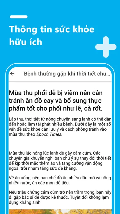 Tangkapan skrin Patio Tâm Trí all for health