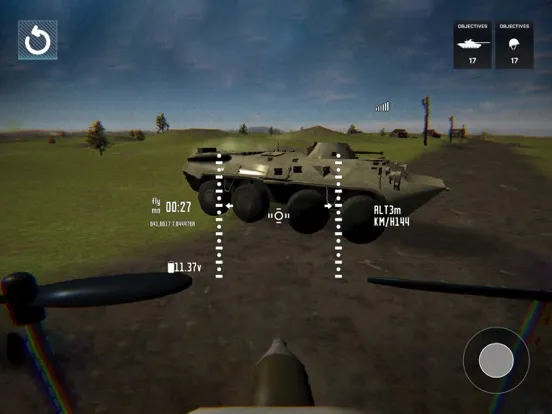 Tangkapan layar FPV Drone Operator iPad 