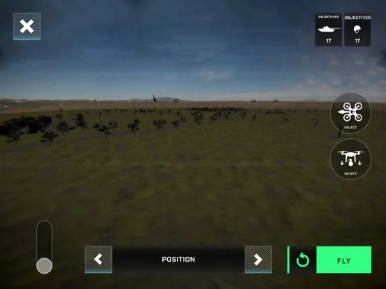 Tangkapan layar FPV Drone Operator iPad 