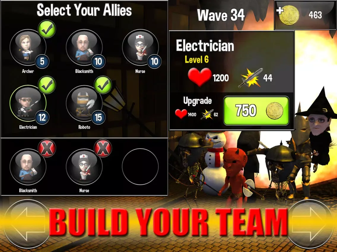 Ảnh chụp màn hình của Gentleman vs Demons Defense iPad 