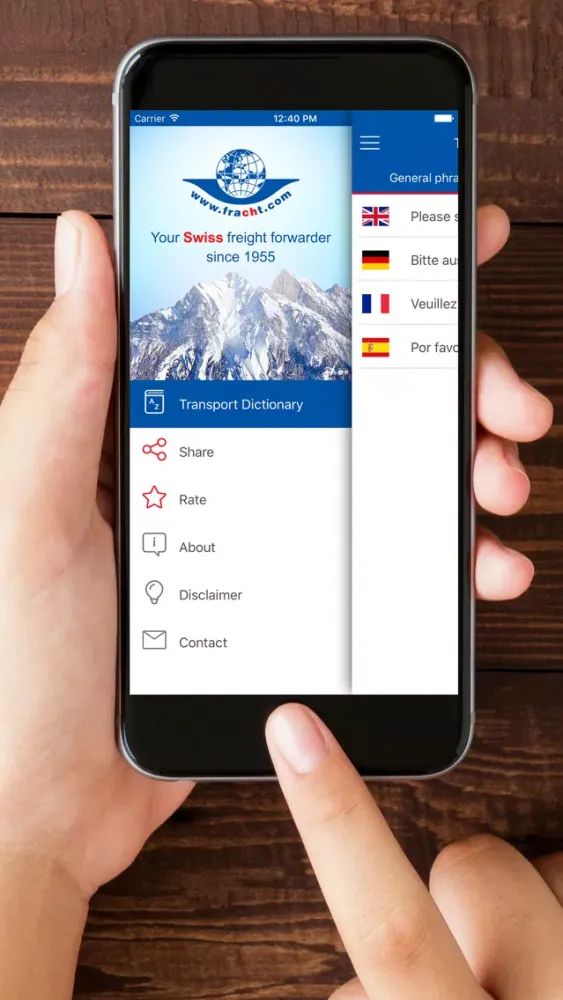 Transport Dictionary Screenshots