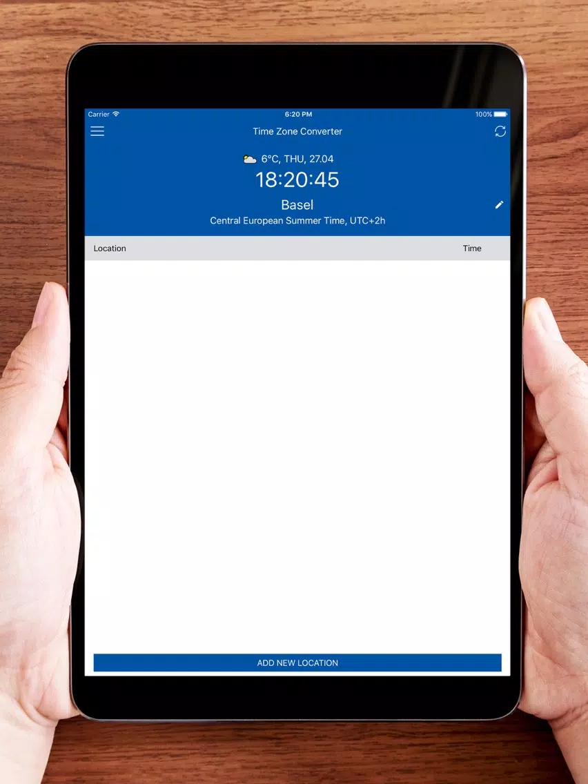 Zrzuty ekranu Time Zone Converter iPad 