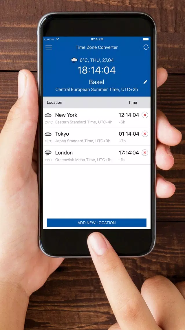 Zrzuty ekranu Time Zone Converter