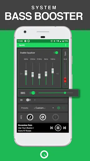SpotiQ: Equalizer Bass Booster Screenshots