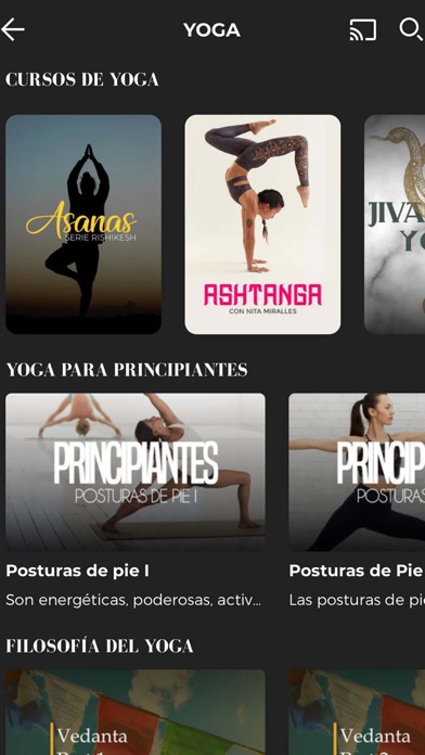 Zrzuty ekranu Televisión Consciente - Yoga
