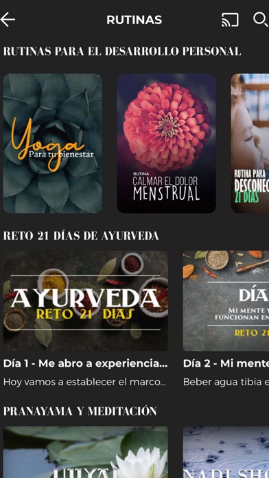 Zrzuty ekranu Televisión Consciente - Yoga