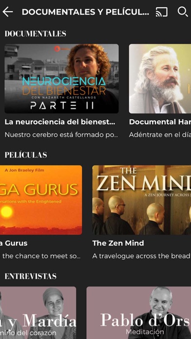 Zrzuty ekranu Televisión Consciente - Yoga