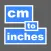 cm to inches