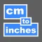 cm to inches