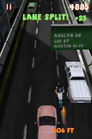 ภาพหน้าจอของ Lane Splitter