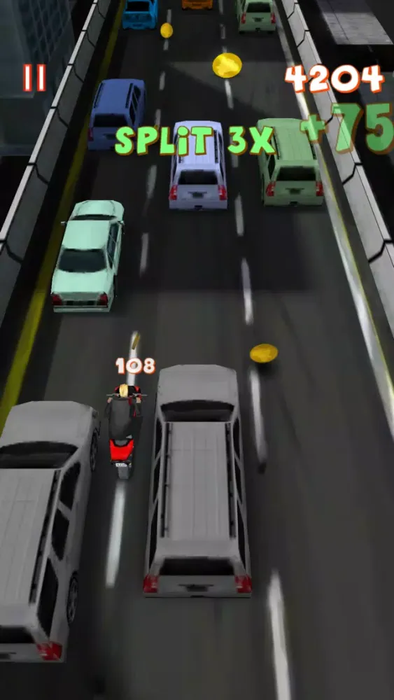 Capturas de tela do Lane Splitter
