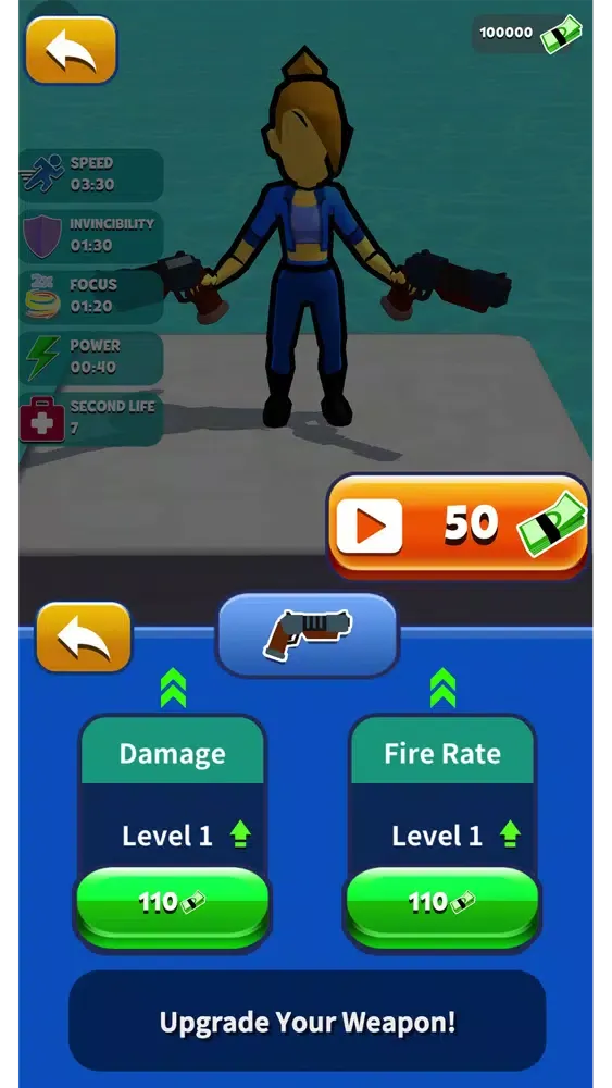 Ảnh chụp màn hình của Bullet Hero Rush
