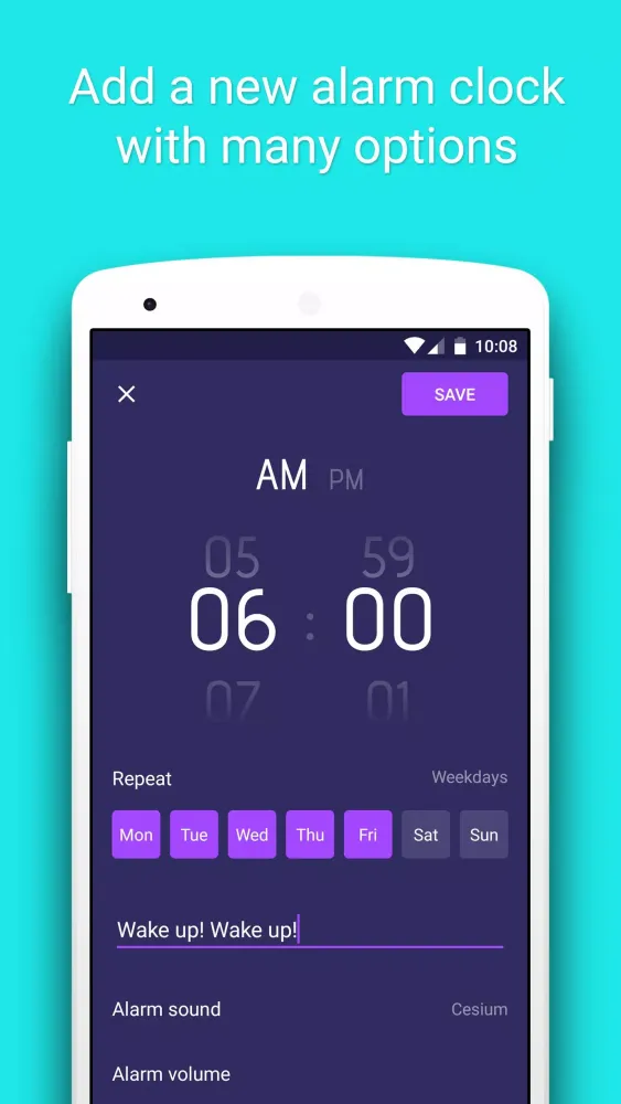 ภาพหน้าจอของ Smart Alarm Clock