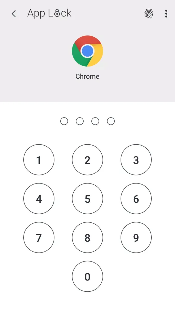 ภาพหน้าจอของ App Lock