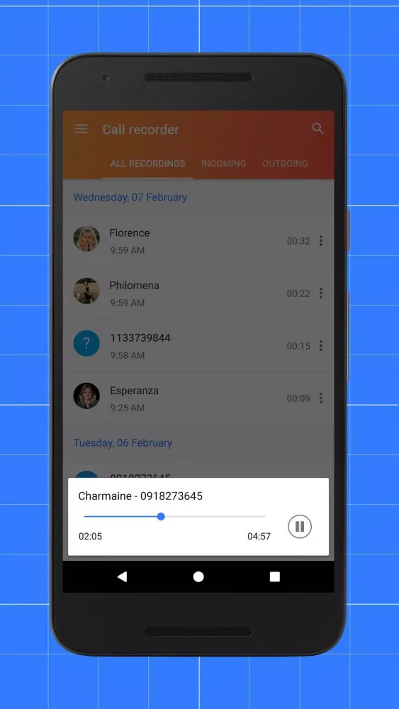 Скриншоты Call recorder