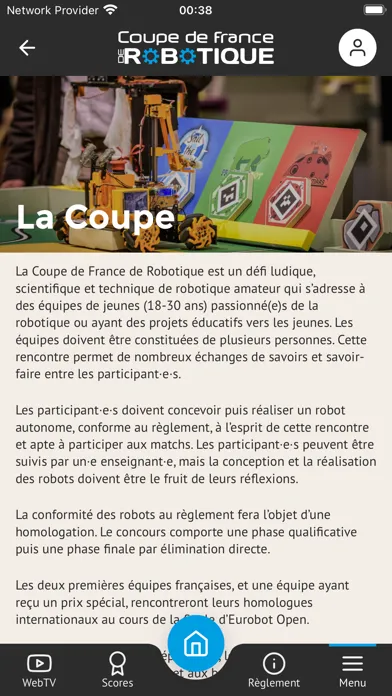 Coupe de France de Robotique應用截圖
