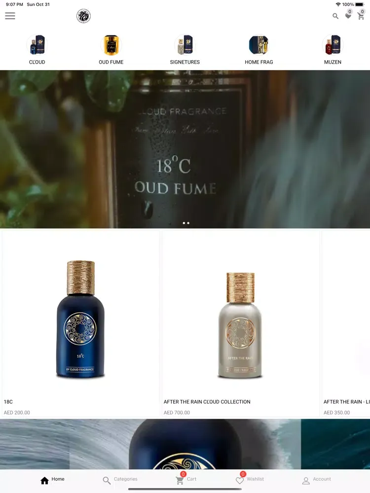 Capturas de tela do By Cloud Fragrance iPad 