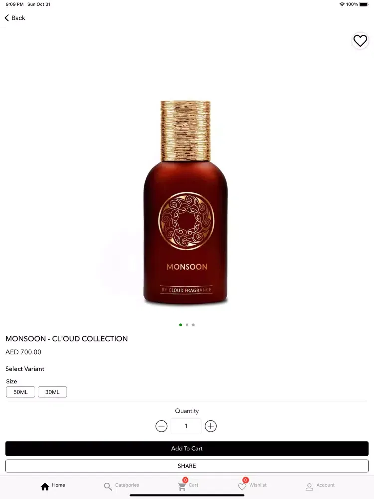 Capturas de tela do By Cloud Fragrance iPad 