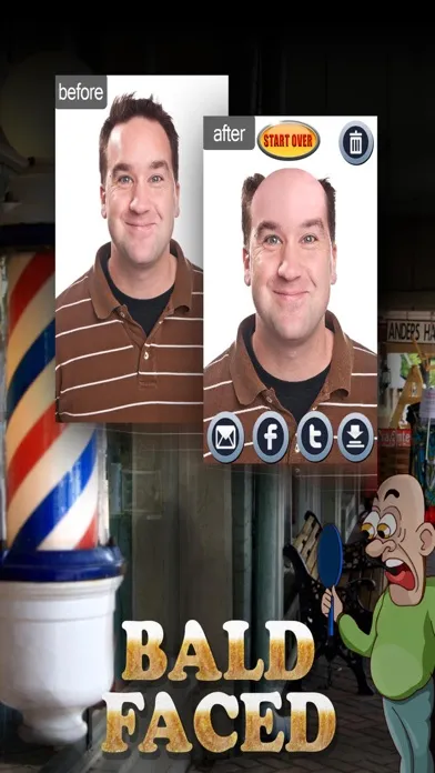 Captures d'écran de BaldFaced The Bald Head Booth