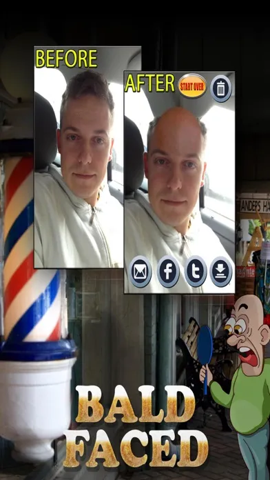 Captures d'écran de BaldFaced The Bald Head Booth