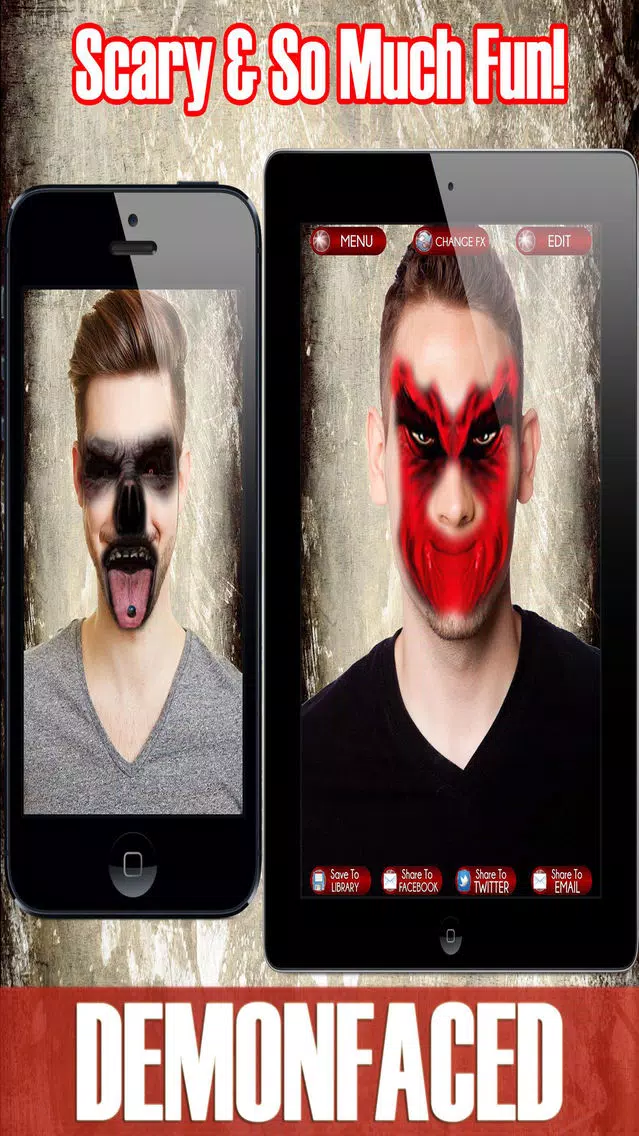 DemonFaced - Scary Ghost Photo Horror FX Editor应用截图