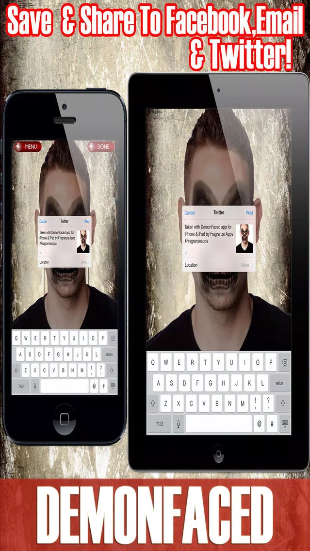 DemonFaced - Scary Ghost Photo Horror FX Editor应用截图