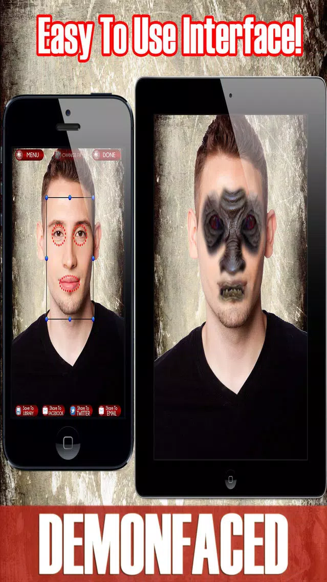 DemonFaced - Scary Ghost Photo Horror FX Editor应用截图
