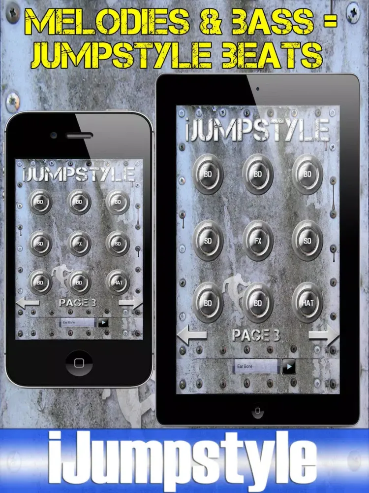 iJumpstyle - Jumpstyle Sound Hardstyle Music Drum iPad 应用截图