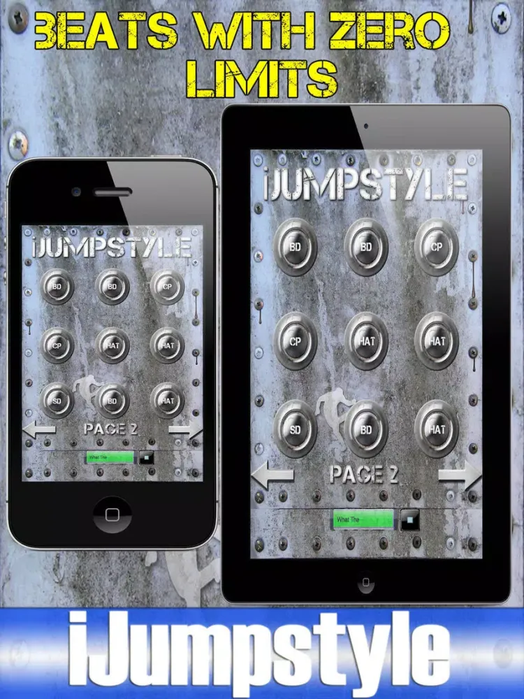 iJumpstyle - Jumpstyle Sound Hardstyle Music Drum iPad 应用截图