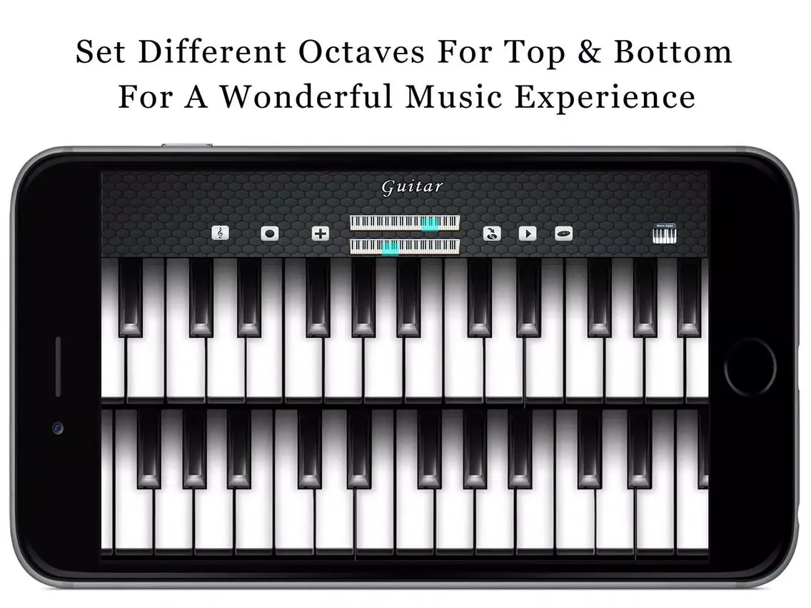 Music Piano 3D Free - Keyboard with Guitar & Choir Soundset iPad  Screenshots