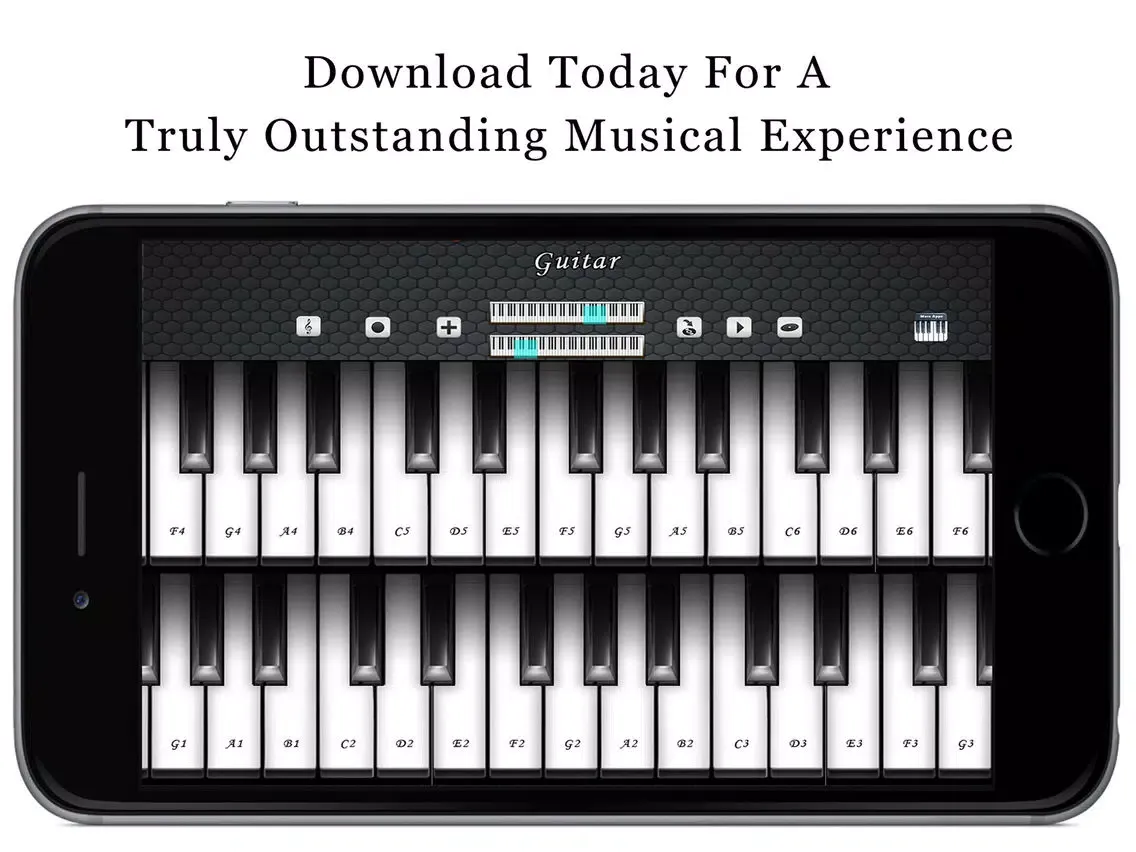 Music Piano 3D Free - Keyboard with Guitar & Choir Soundset iPad  Screenshots