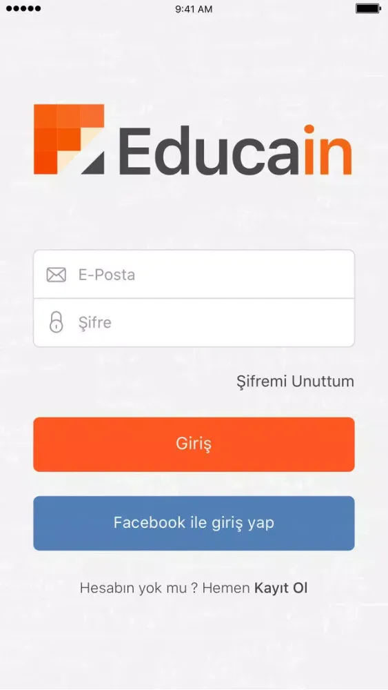 Tangkapan skrin Educain