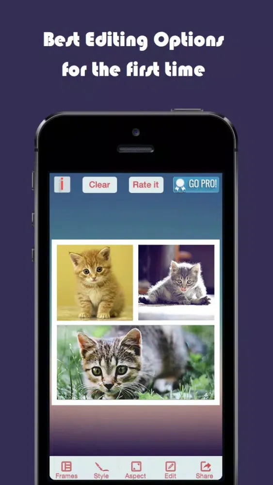 Capturas de pantalla de Frame It - Picture Collage, Camera Effects plus Photo Editor
