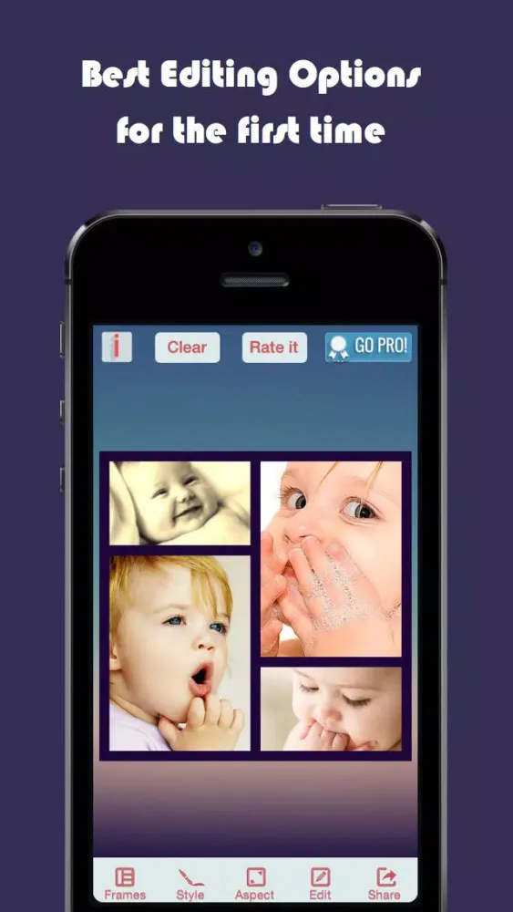 Capturas de pantalla de Frame It - Picture Collage, Camera Effects plus Photo Editor