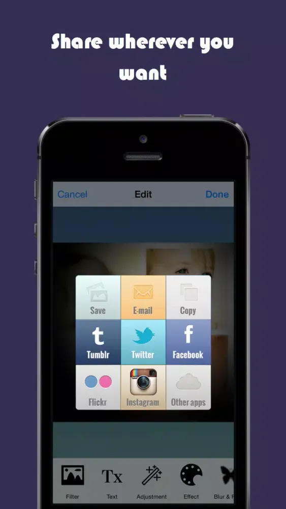 Capturas de pantalla de Frame It - Picture Collage, Camera Effects plus Photo Editor