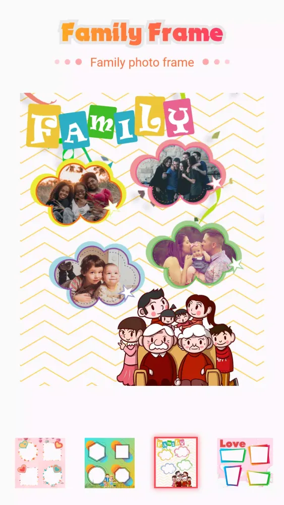 Family photo editor & frames Screenshots