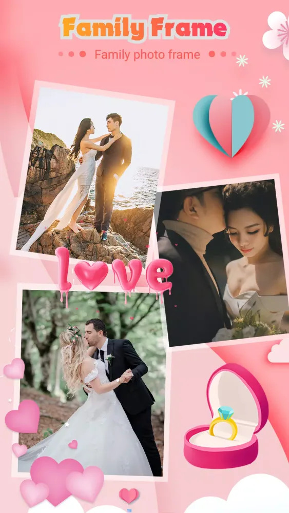 Family photo editor & frames Screenshots