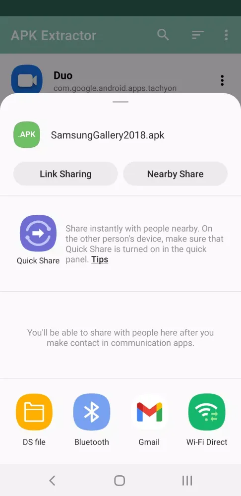 Capturas de tela do APK Extractor
