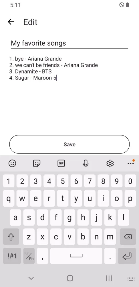 Screenshot di Simple Memo