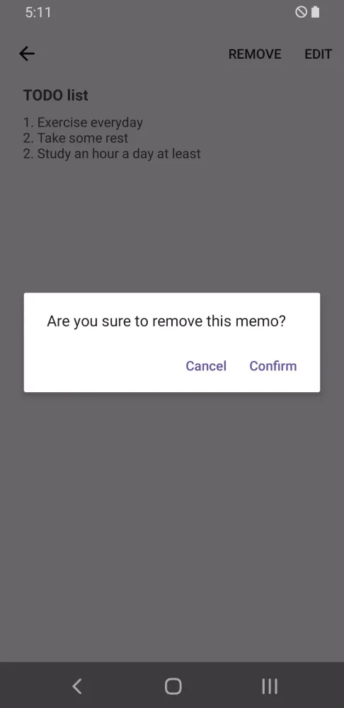 Screenshot di Simple Memo