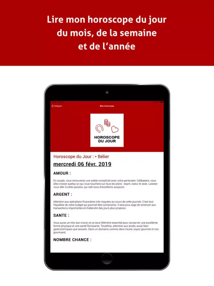 Capturas de pantalla de Horoscope 2019 en Français iPad 