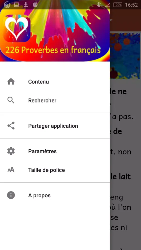 Proverbes français سکرین شاٹس