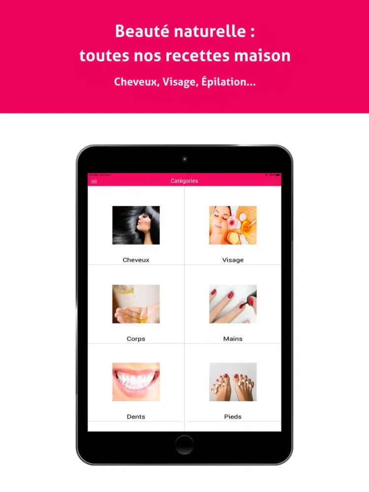 Recettes beauté naturelle iPad  スクリーンショット
