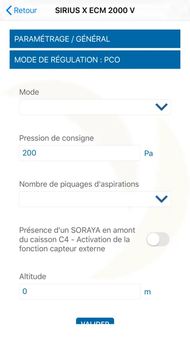 Ảnh chụp màn hình của France Air Regulation Oxeo