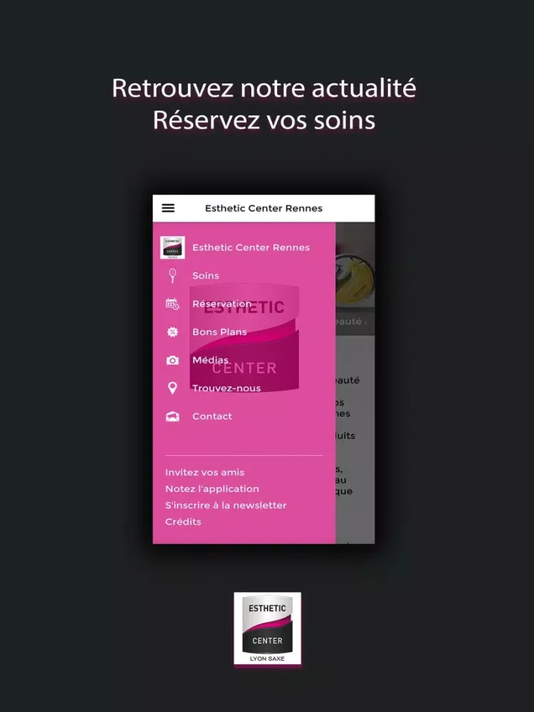 ESTHETIC CENTER LYON SAXE iPad  스크린샷