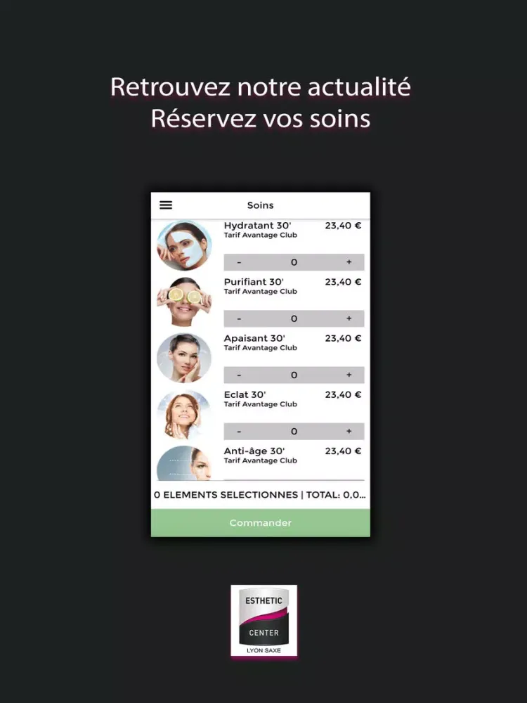 ESTHETIC CENTER LYON SAXE iPad  스크린샷