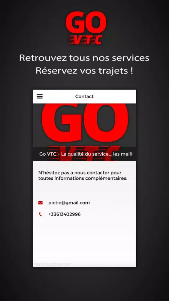 Ảnh chụp màn hình của GO VTC