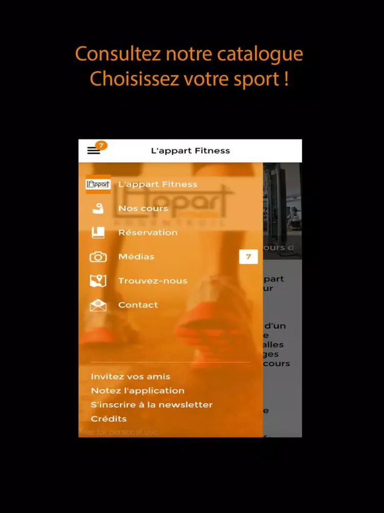 L'APPART FITNESS iPad  سکرین شاٹس