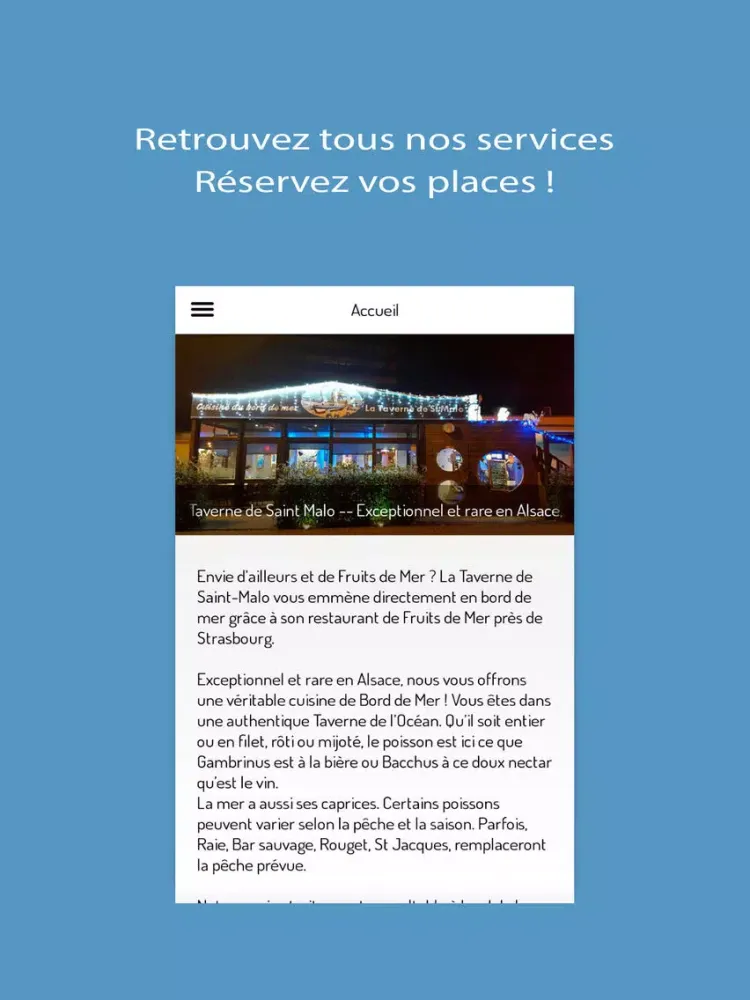 Taverne de Saint Malo iPad  سکرین شاٹس